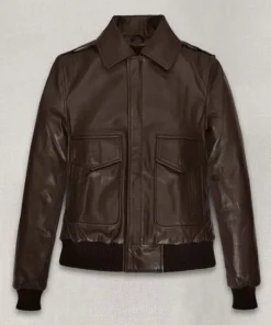 Kendall Jenner Dark Brown Leather Jacket