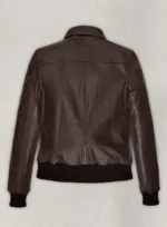 Kendall Jenner Dark Brown Leather Jacket