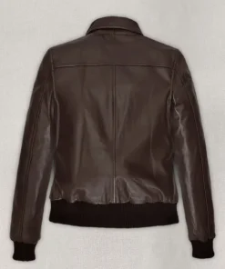 Kendall Jenner Dark Brown Leather Jacket