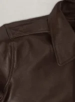 Kendall Jenner Dark Brown Leather Jacket