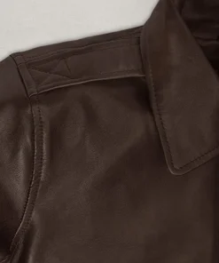 Kendall Jenner Dark Brown Leather Jacket