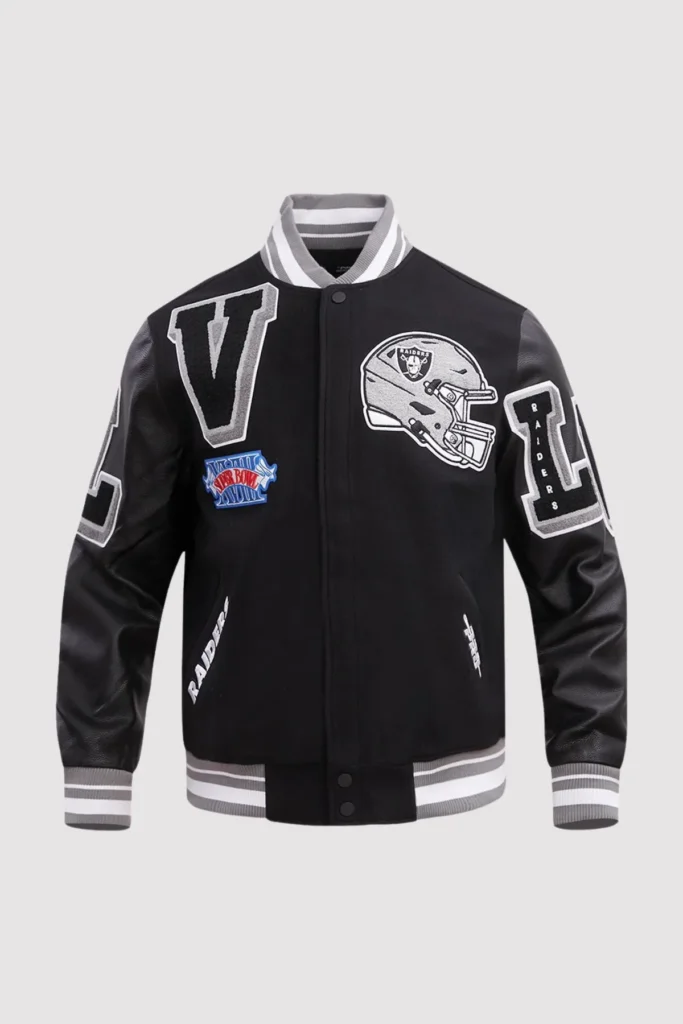 Las Vegas Raiders Mashup Varsity Jacket