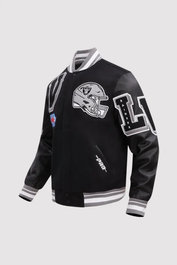 Las Vegas Raiders Mashup Varsity Jacket