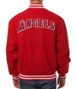 Los Angeles Angels Letterman Red Wool Varsity Jacket