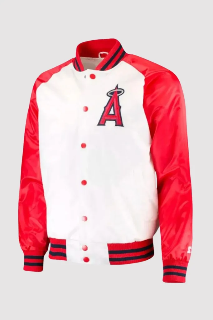 Los Angeles Angels Satin Letterman Jacket