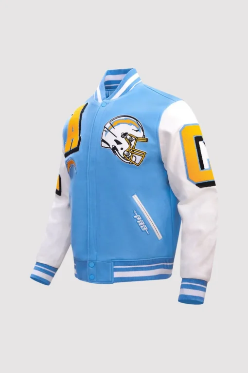 Los Angeles Chargers Mashup Varsity Jacket - Image 2