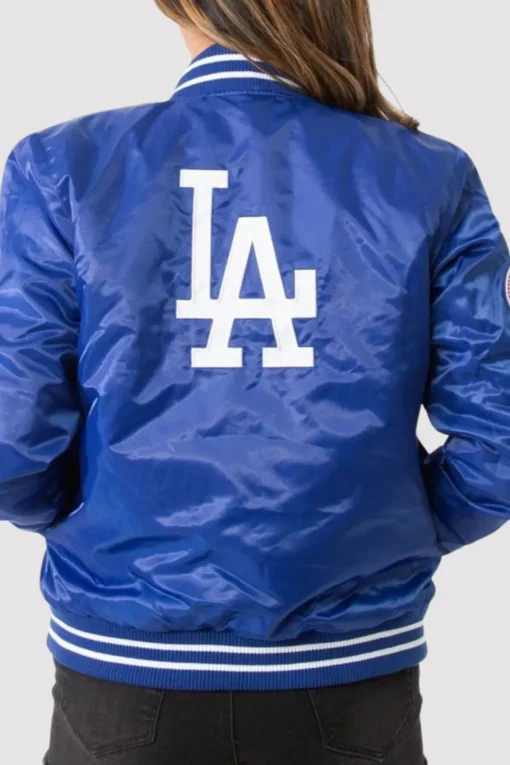 Los Angeles Dodgers 1980 Varsity Satin Jacket - Image 2