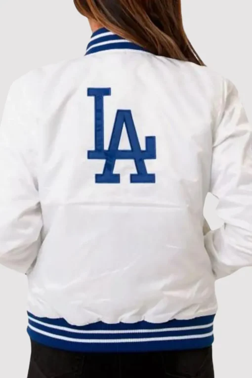 Los Angeles Dodgers 1980 Varsity Satin Jacket - Image 5