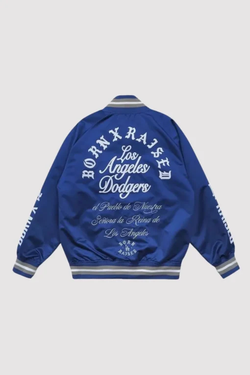 Los Angeles Dodgers Born Raised Varsity Jacket - Image 2