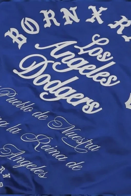 Los Angeles Dodgers Born Raised Varsity Jacket - Image 4