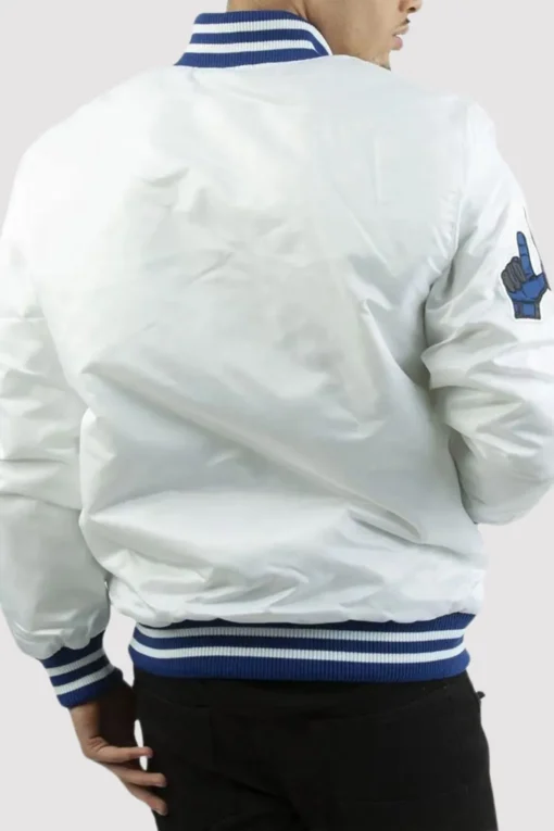Los Angeles Dodgers National Satin Varsity Jacket - Image 5