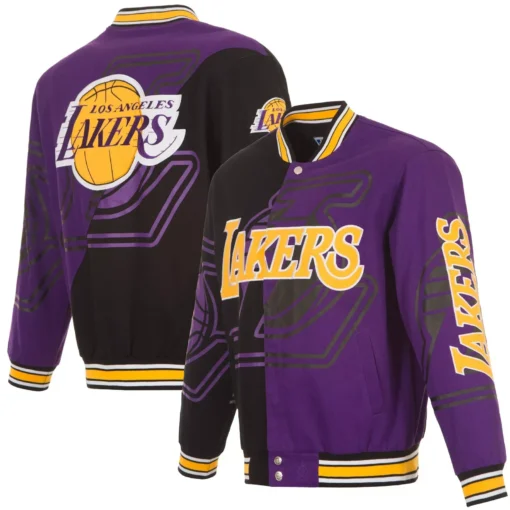 Los Angeles Lakers Cotton Twill Varsity Jacket - Image 3
