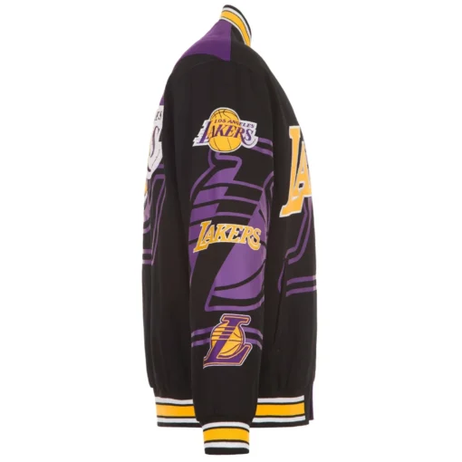 Los Angeles Lakers Cotton Twill Varsity Jacket - Image 4