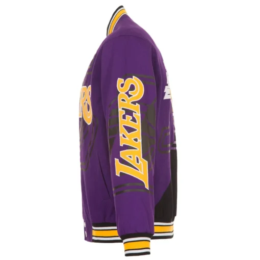 Los Angeles Lakers Cotton Twill Varsity Jacket - Image 5