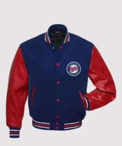 MLB Minnesota Twins Red and Blue Varsity Jacket