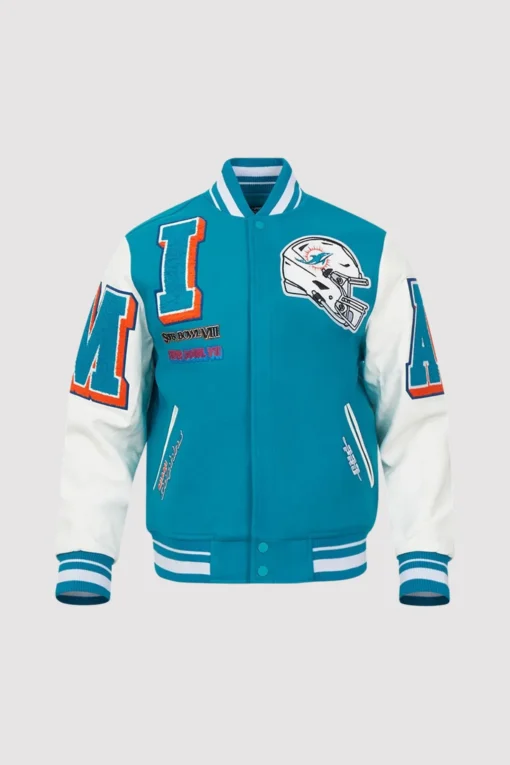 Miami Dolphins Mashup Varsity Jacket