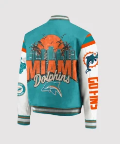 Miami Dolphins NFL Baseball Varsity Jacket
