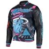 Miami Heat Black Pyramid Varsity Jacket
