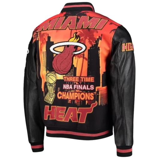 Miami Heat Black Remix Varsity Jacket