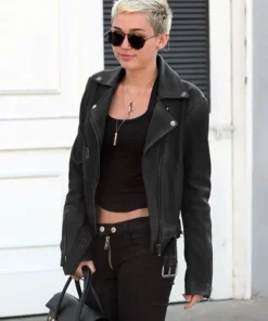 Miley Cyrus Leather Jacket