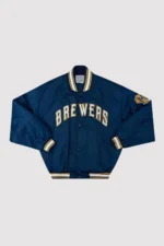 Milwaukee Brewers 1994-99 Blue Varsity Jacket