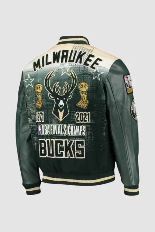 Milwaukee Bucks NBA Finals Champs Varsity Jacket