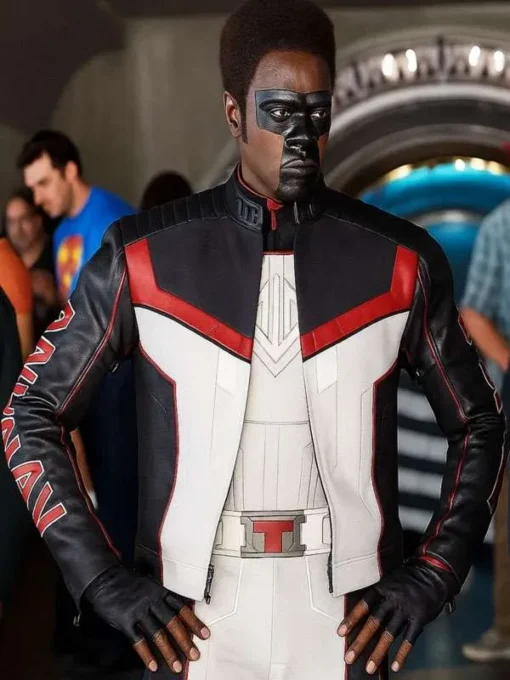 Mister Terrific Superman 2025 Leather Jacket