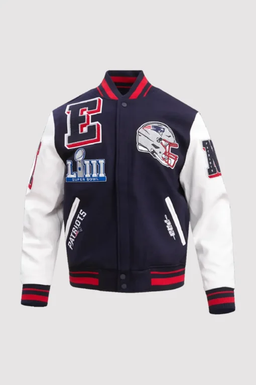 New England Patriots Mashup Varsity Jacket