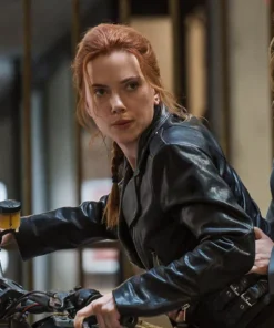 Scarlett Johansson Black Widow Leather Jacket