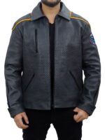 Star Trek Enterprise Away Team Quilted Leather Jacket