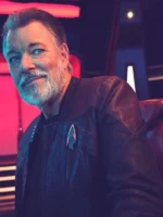 Star Trek Picard Season 3 Captain Riker Leather Jacket