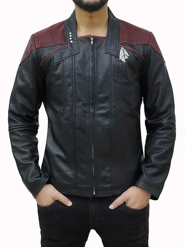 Star Trek Picard Season 3 Captain Riker Leather Jacket