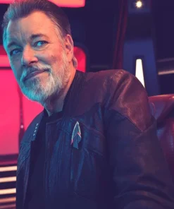 Star Trek Picard Season 3 Captain Riker Leather Jacket
