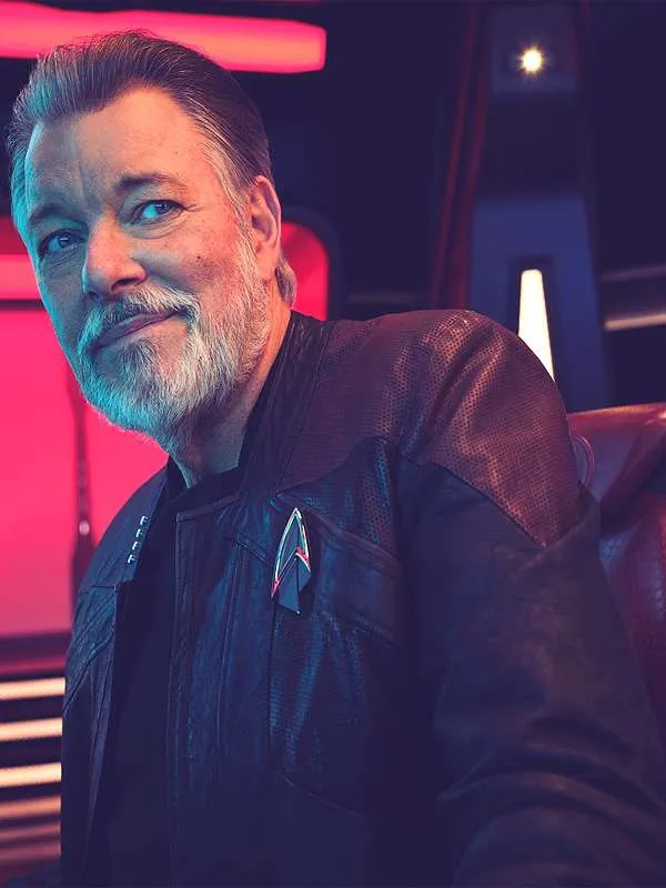 Star Trek Picard Season 3 Captain Riker Leather Jacket