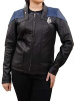 Star Trek Picard Season 3 Deanna Troi Leather Jacket