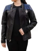 Star Trek Picard Season 3 Deanna Troi Leather Jacket