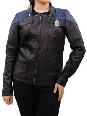 Star Trek Picard Season 3 Deanna Troi Leather Jacket
