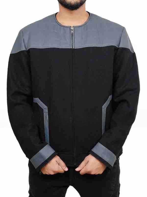 Star Trek S01 Jean Luc Picard Black Jacket