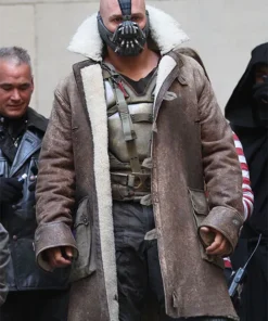 Tom Hardy The Dark Knight Rises Leather Trench Coat