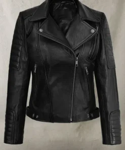 Victoria Justice Black Leather Jacket