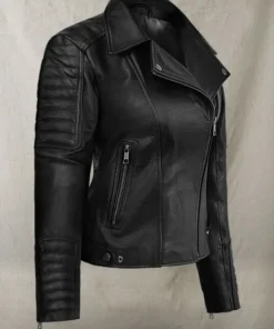 Victoria Justice Black Leather Jacket