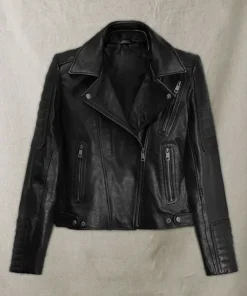 Victoria Justice Black Leather Jacket
